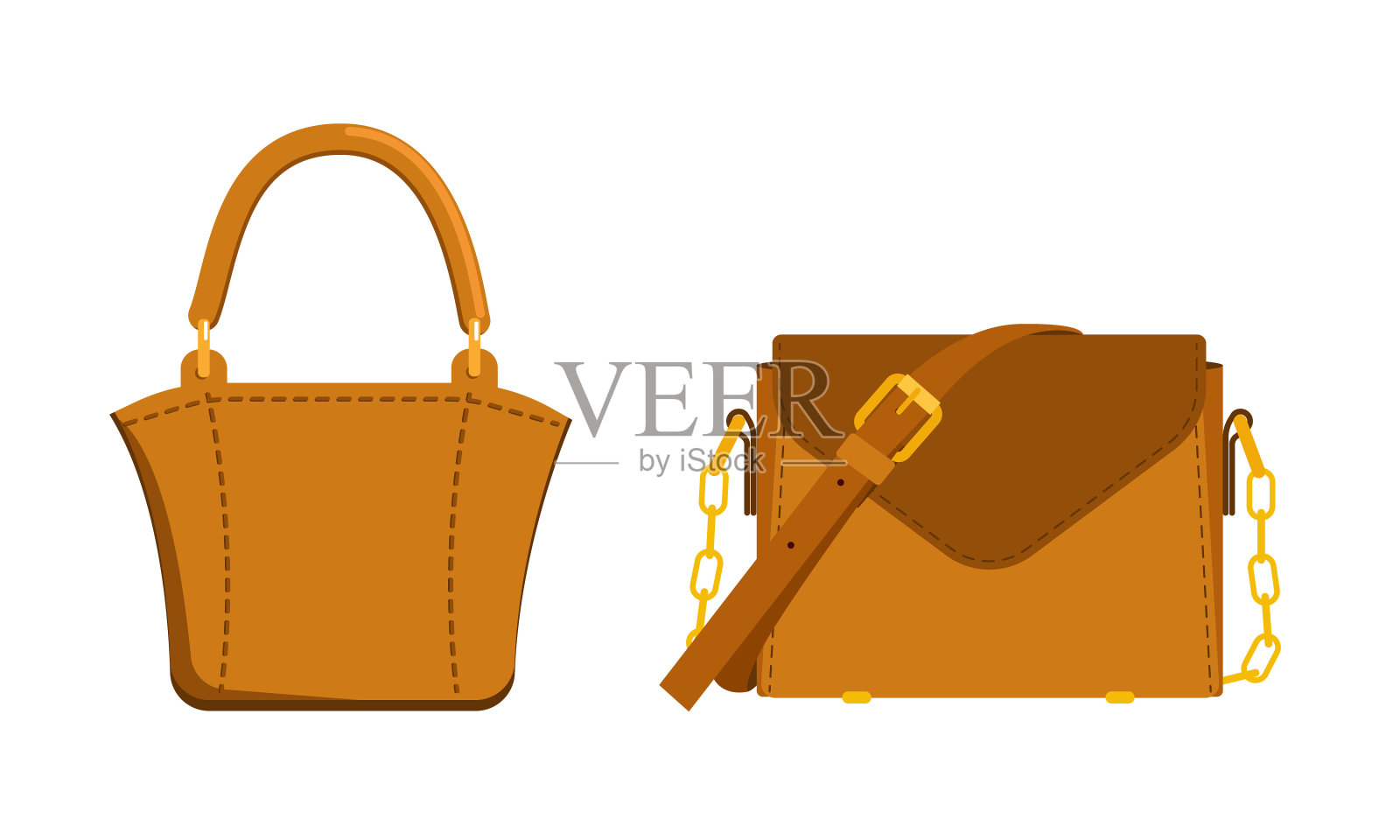 女人的包插画图片素材