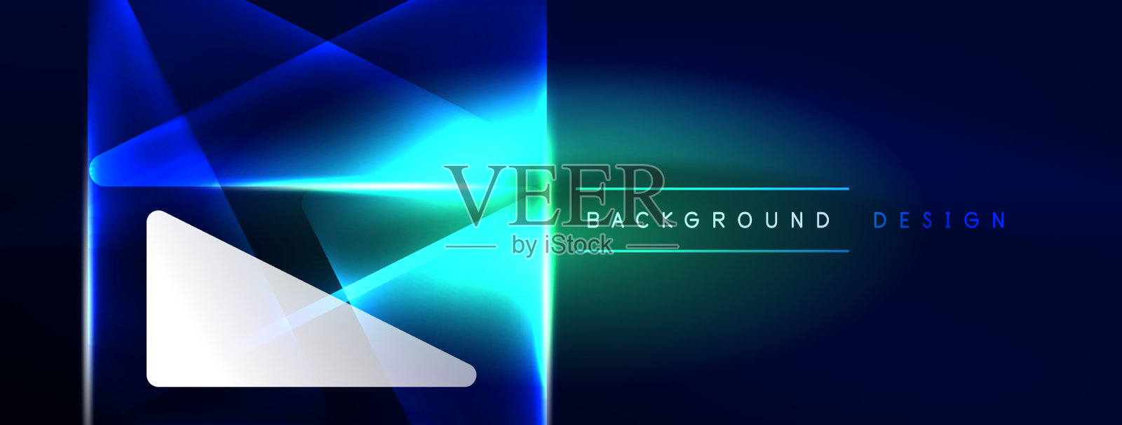 霓虹灯黑客几何背景虚拟插画图片素材