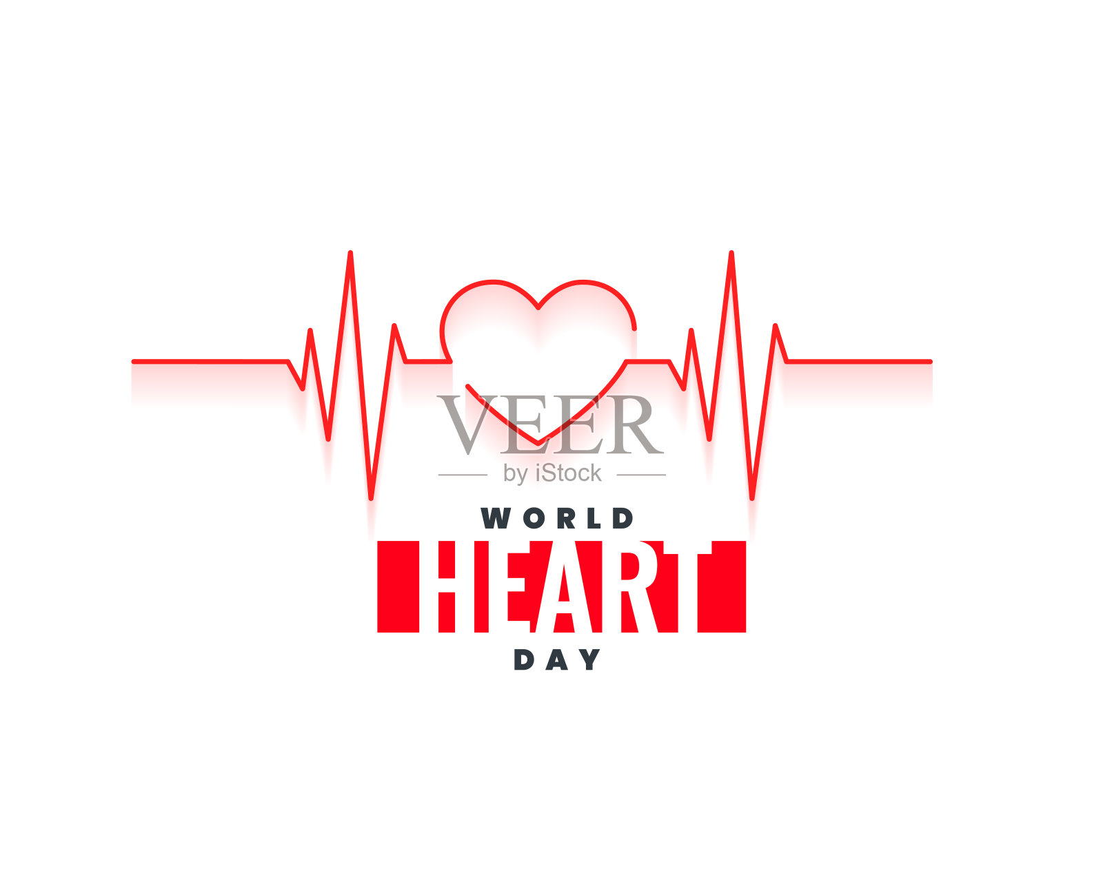 行式世界心脏日心脏背景医疗支持插画图片素材