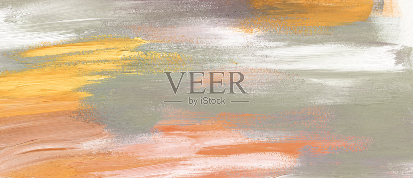 色彩涂抹，笔触，污点绘画。艺术抽象复制空间墙水平长背景。照片摄影图片