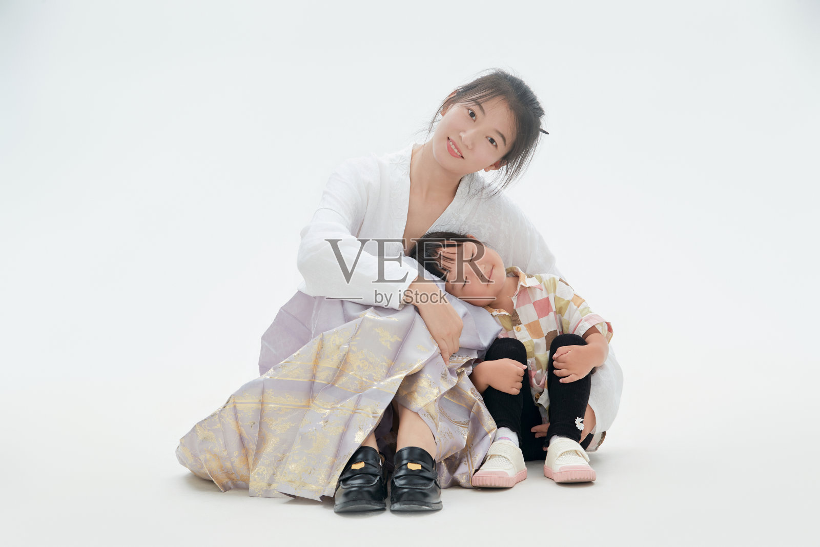 妈妈和可爱的女儿照片摄影图片