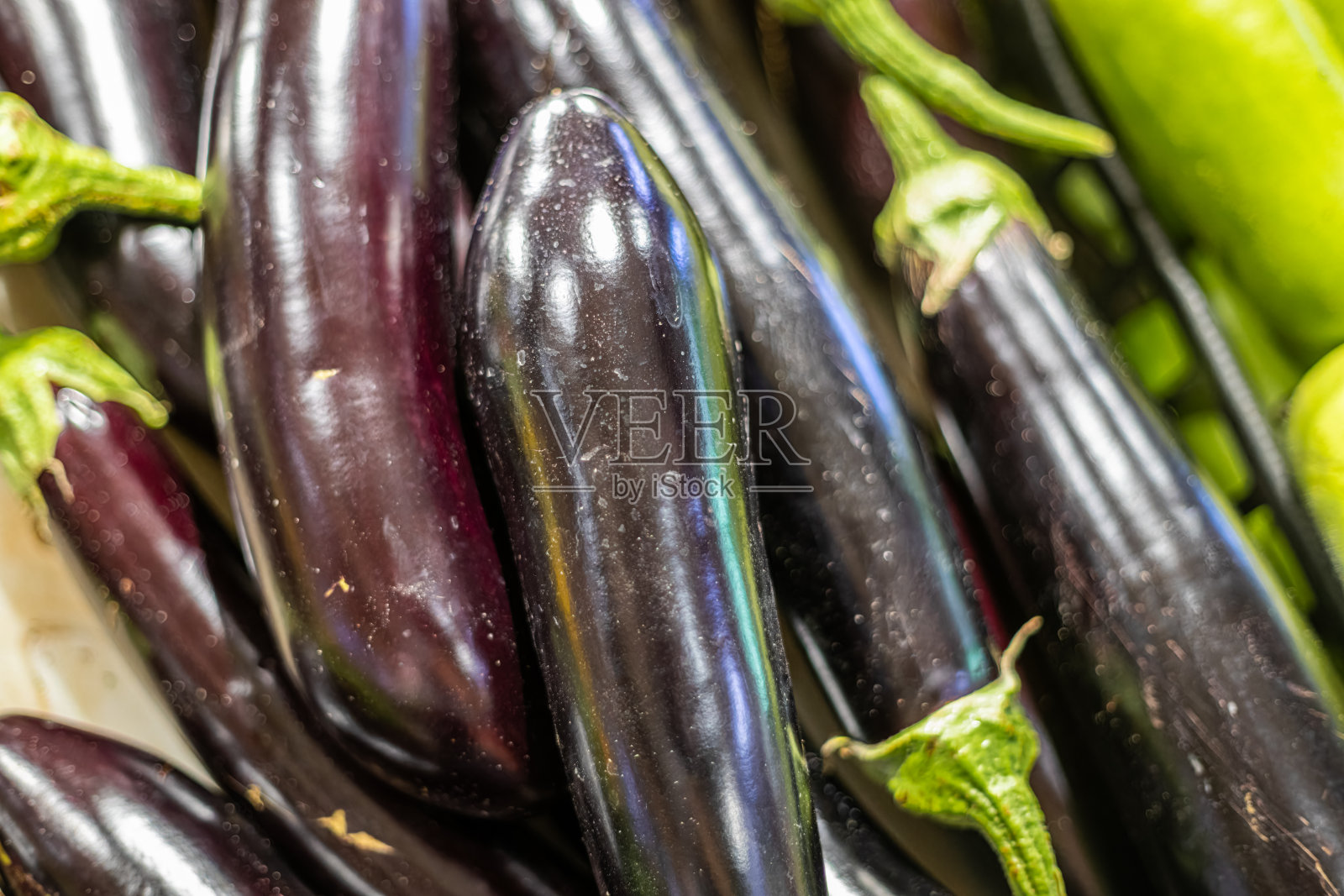 新鲜茄子类蔬菜照片摄影图片