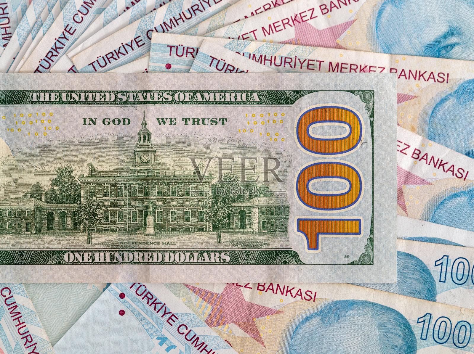 土耳其里拉对美元将升值照片摄影图片