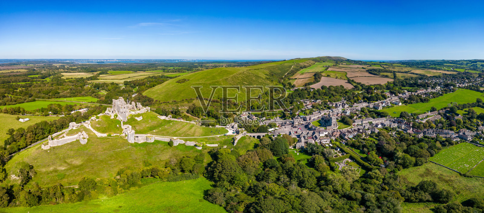 多塞特郡的科菲遗址和科菲村照片摄影图片