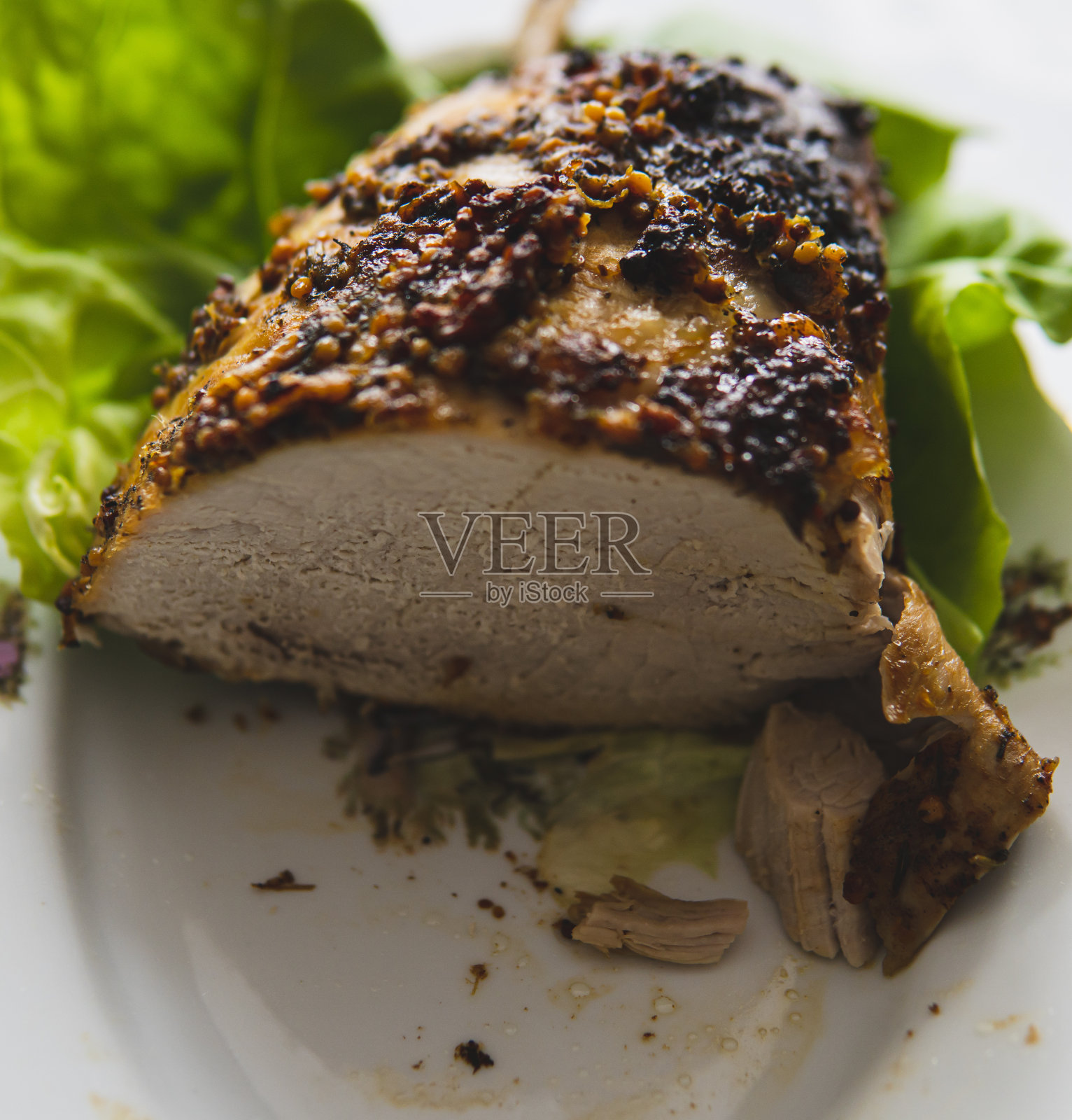 家常菜美味的猪里脊肉照片摄影图片