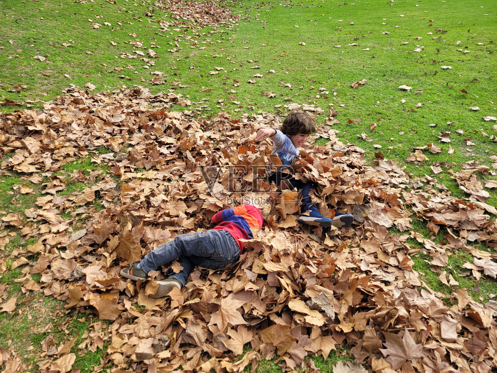 秋天的快乐照片摄影图片
