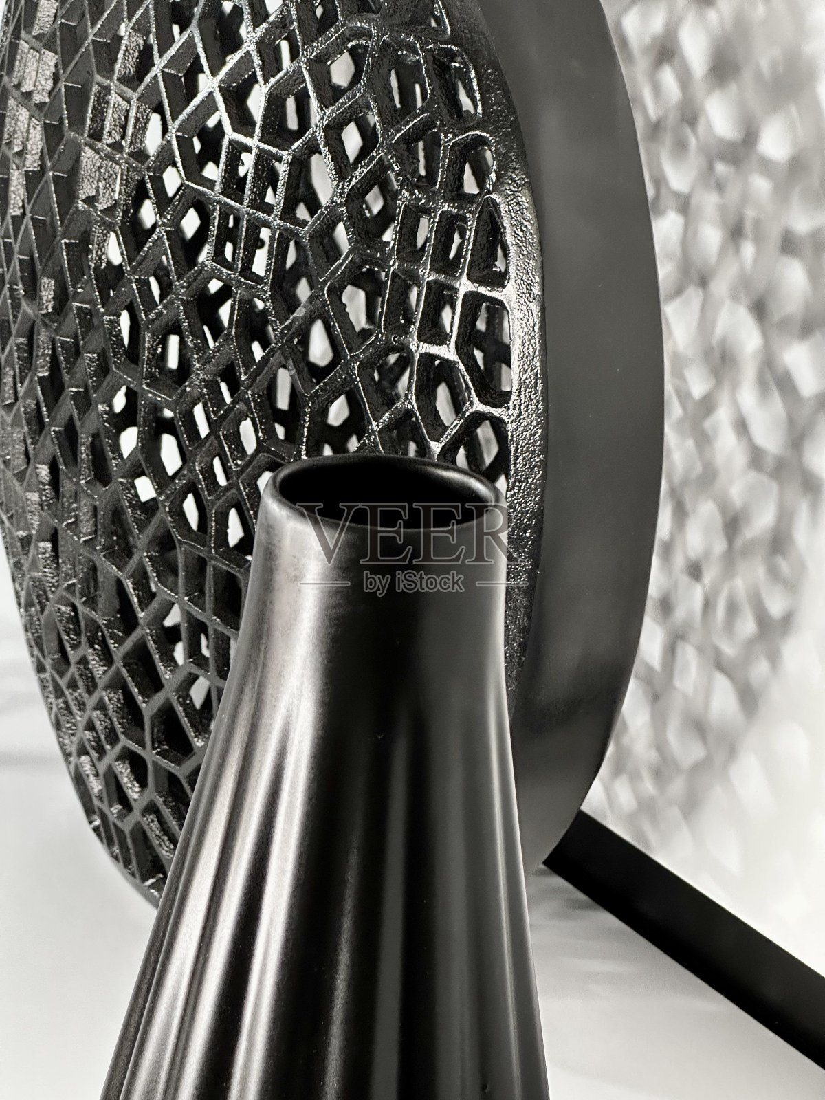 黑色花瓶阴影照片摄影图片