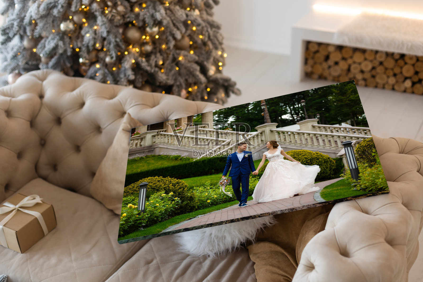 作为圣诞礼物的照片照片摄影图片