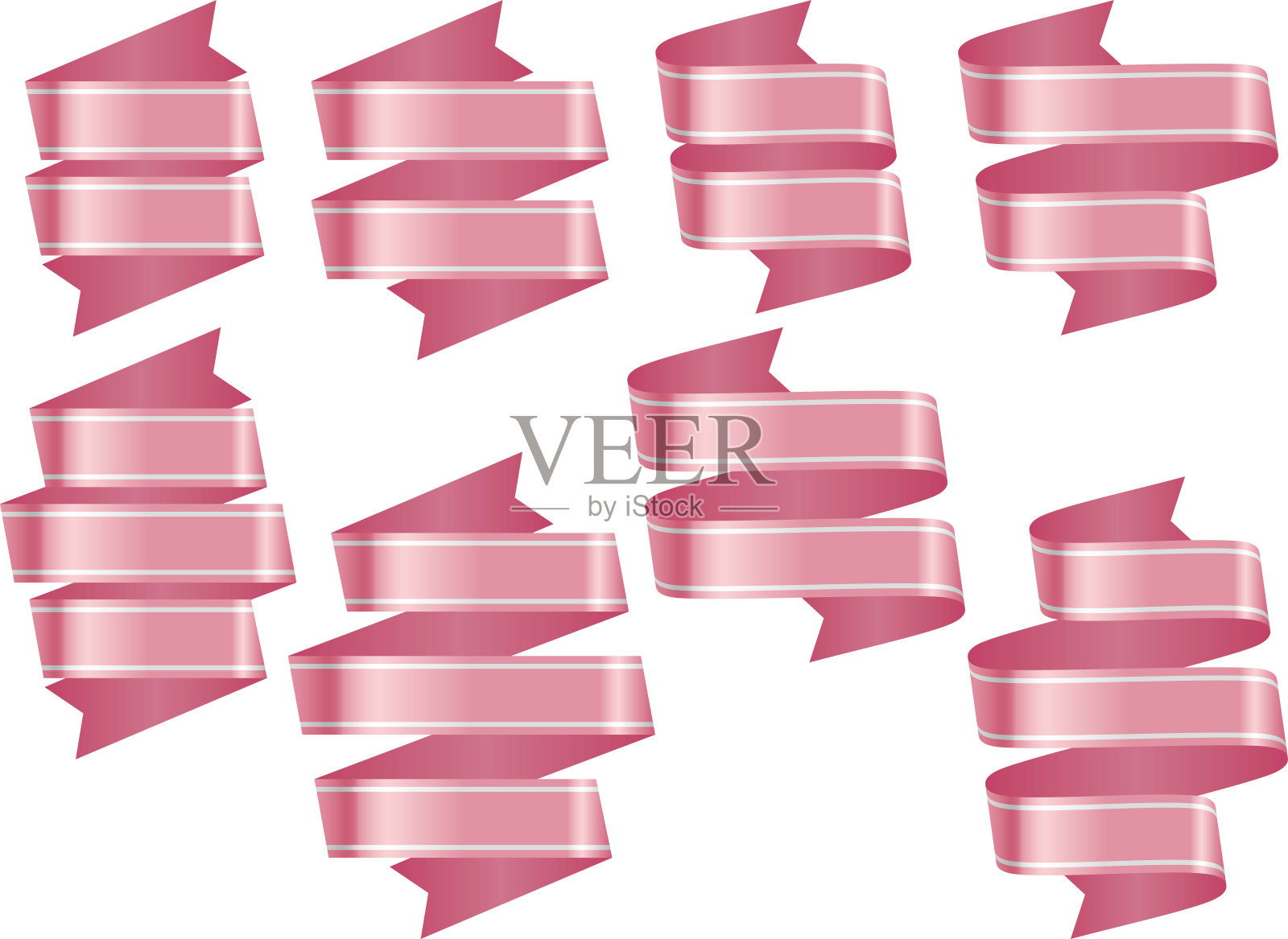 带线009-4折W插画图片素材