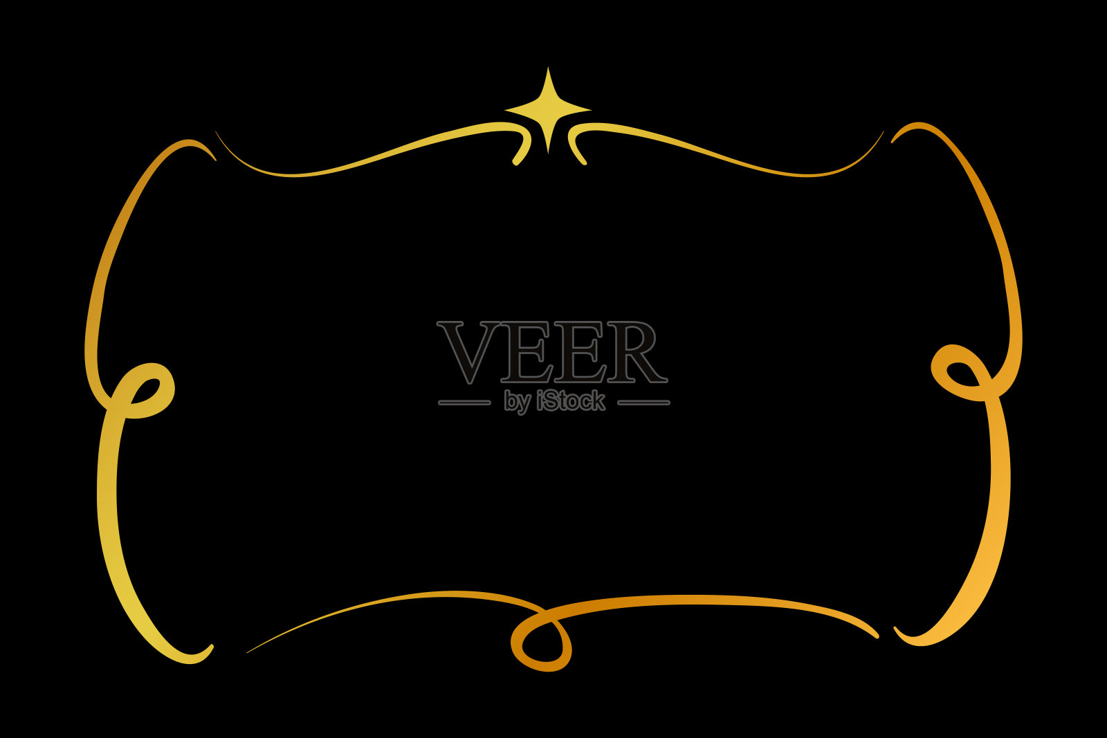 框-花-矩形01B插画图片素材