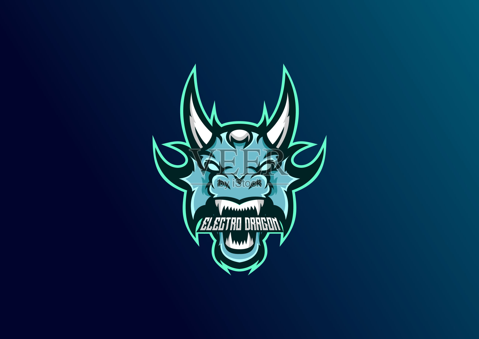 龙头电竞团队设计插画图片素材