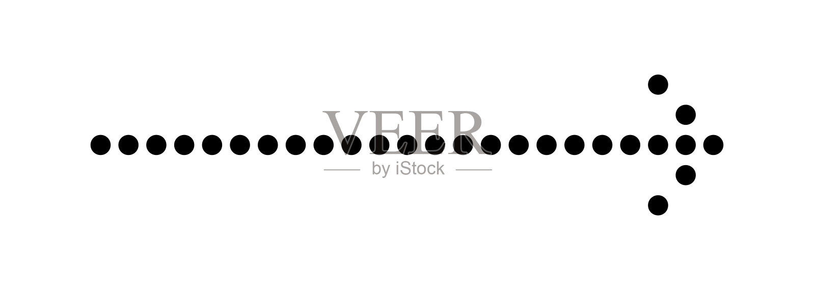 黑色箭头指向右边。箭头形状的元素。向量插画图片素材