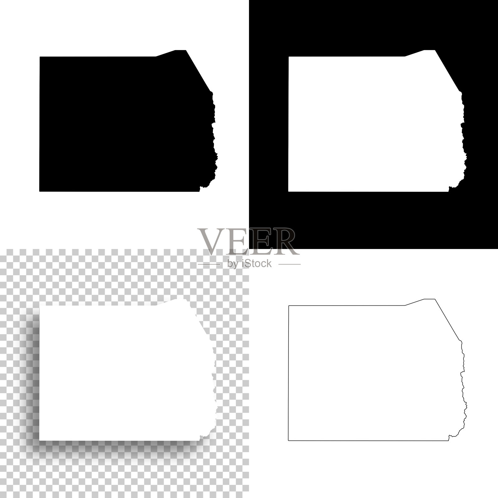 犹他州图尔县。设计地图。空白，白色和黑色背景插画图片素材