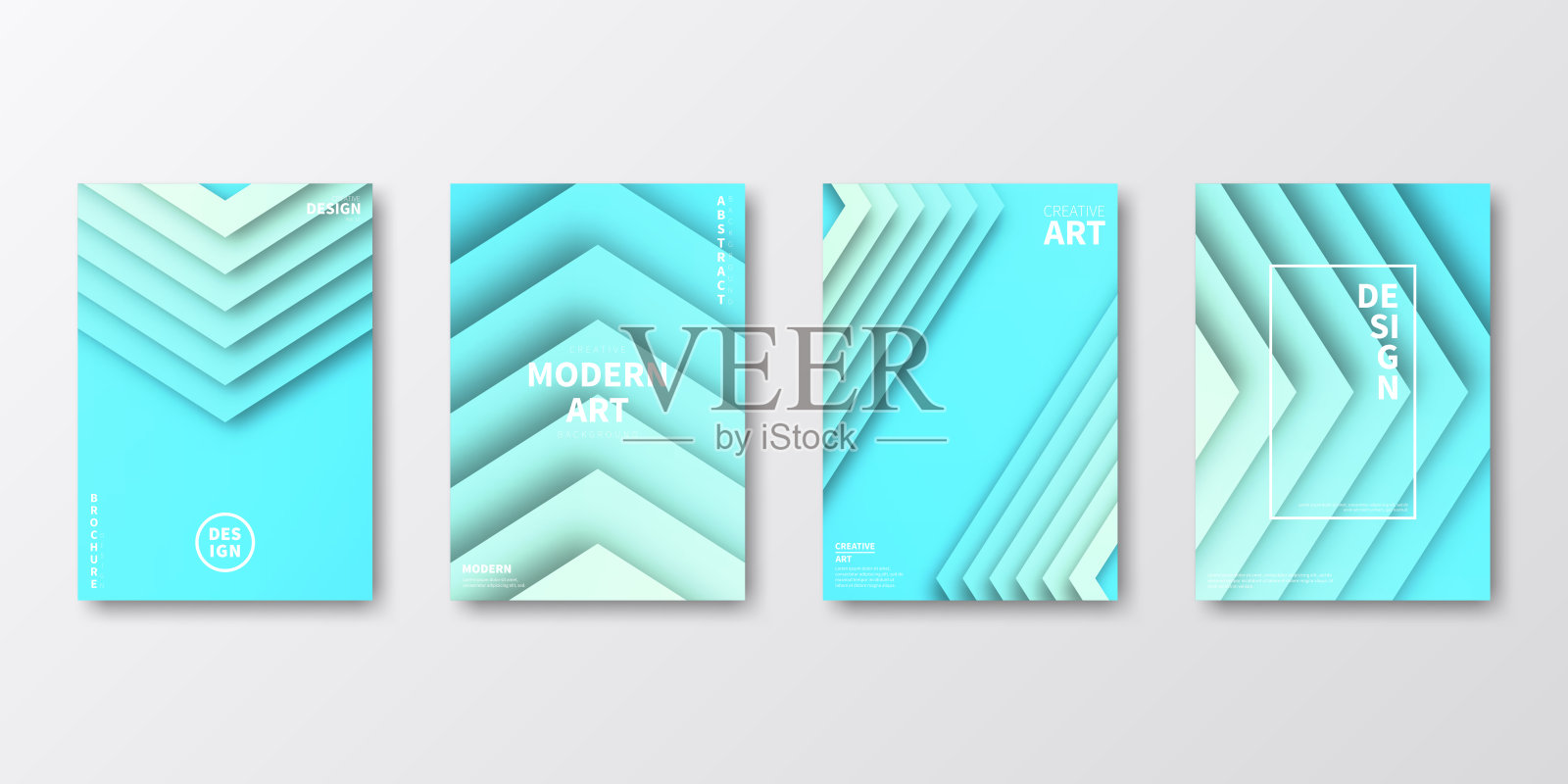 宣传册模板排版，蓝色封面设计，商业年报，传单，杂志插画图片素材