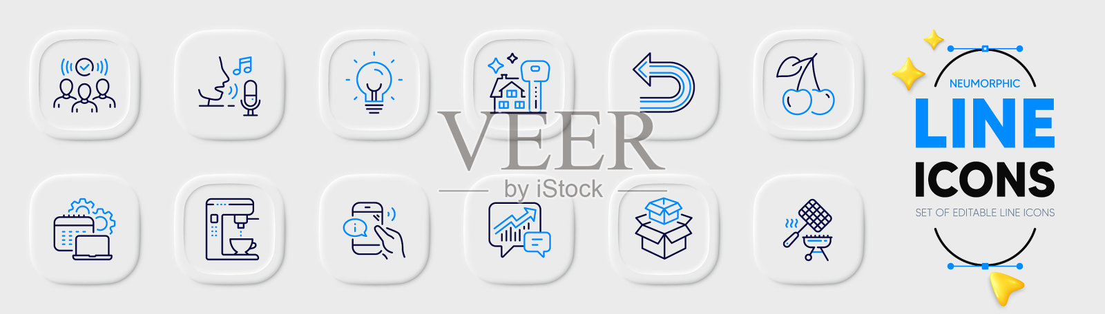 购买房屋会计和球队线图标图标素材