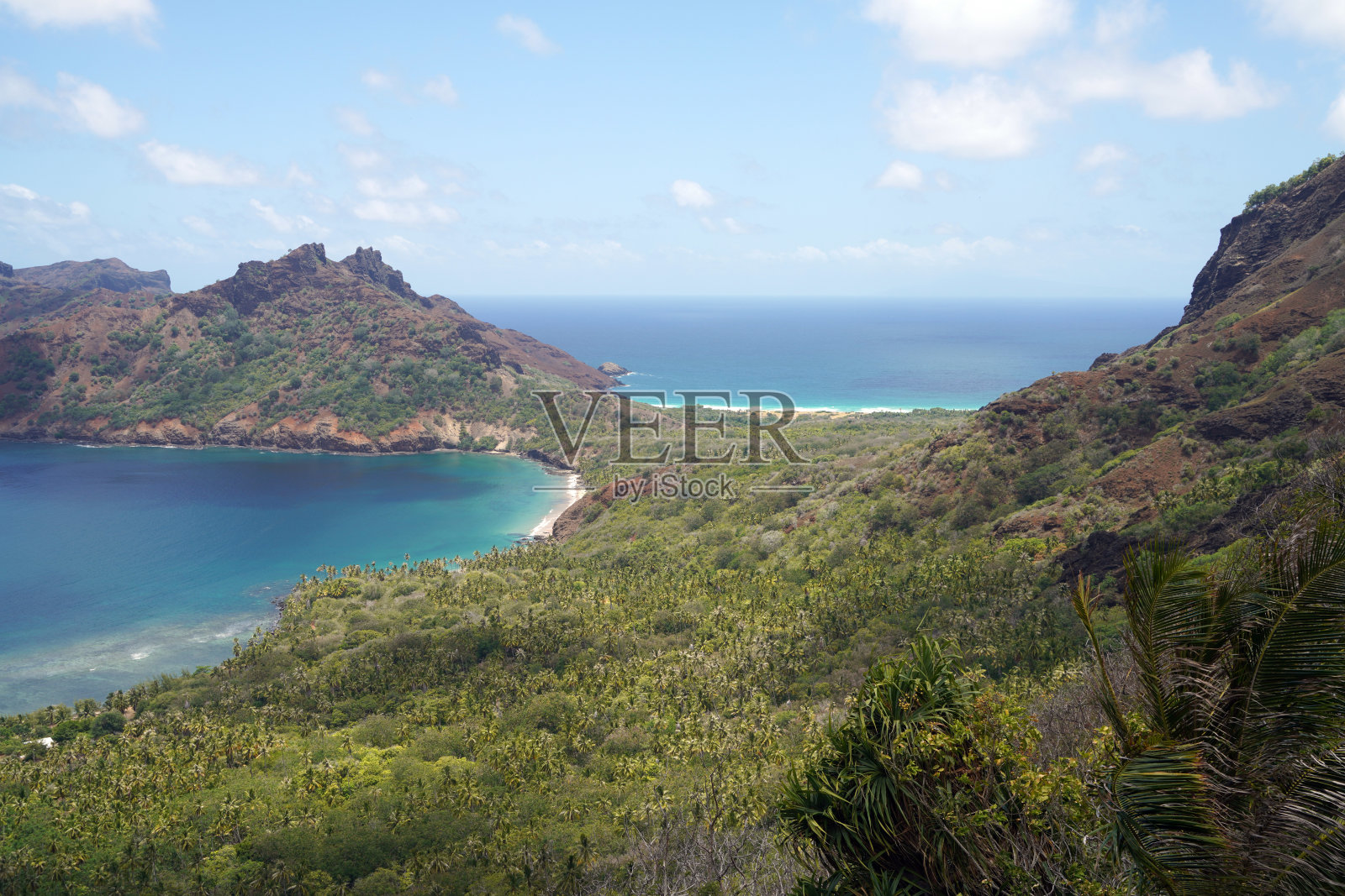 haatiheu村- Nuku Hiva岛-侯爵岛照片摄影图片