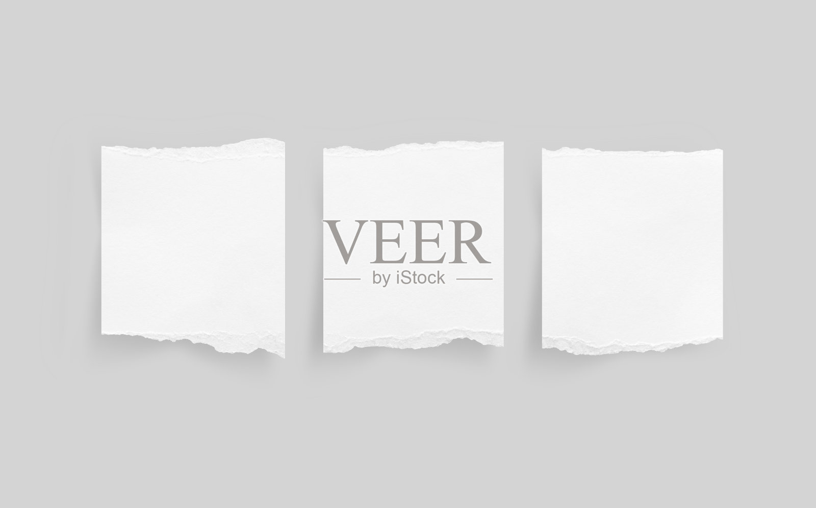 撕破的纸边。撕纸的质感。纸标签。带有剪贴路径的白色背景纸。关闭了。照片摄影图片