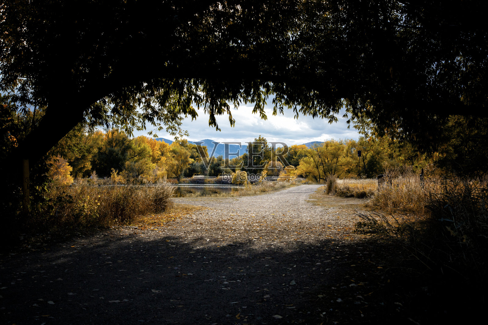 落基山脉的秋季之窗照片摄影图片