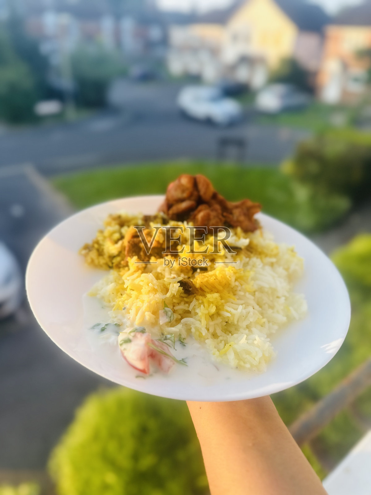 鸡Biriyani照片摄影图片