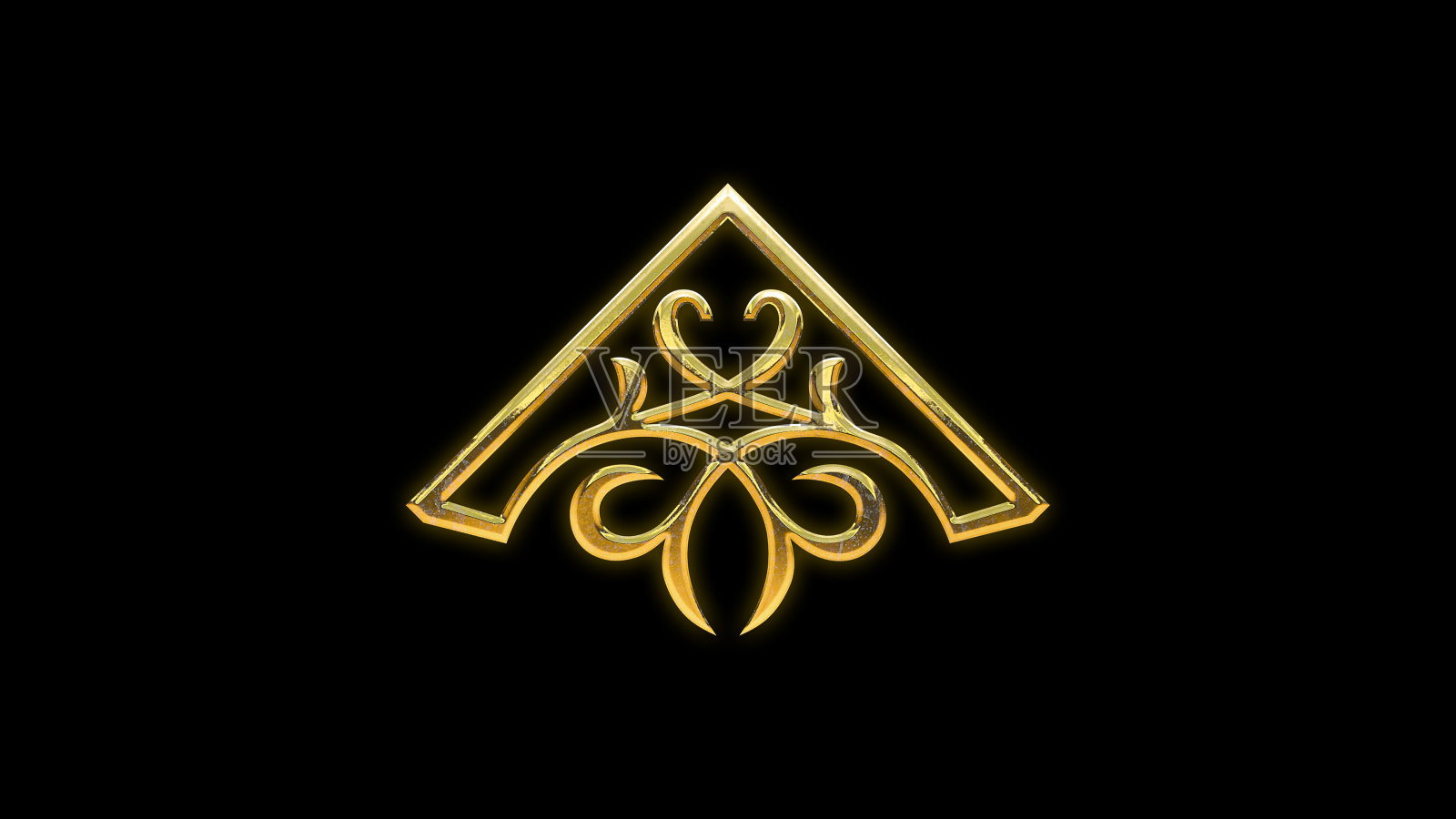 金色装饰框架元素剪出照片摄影图片