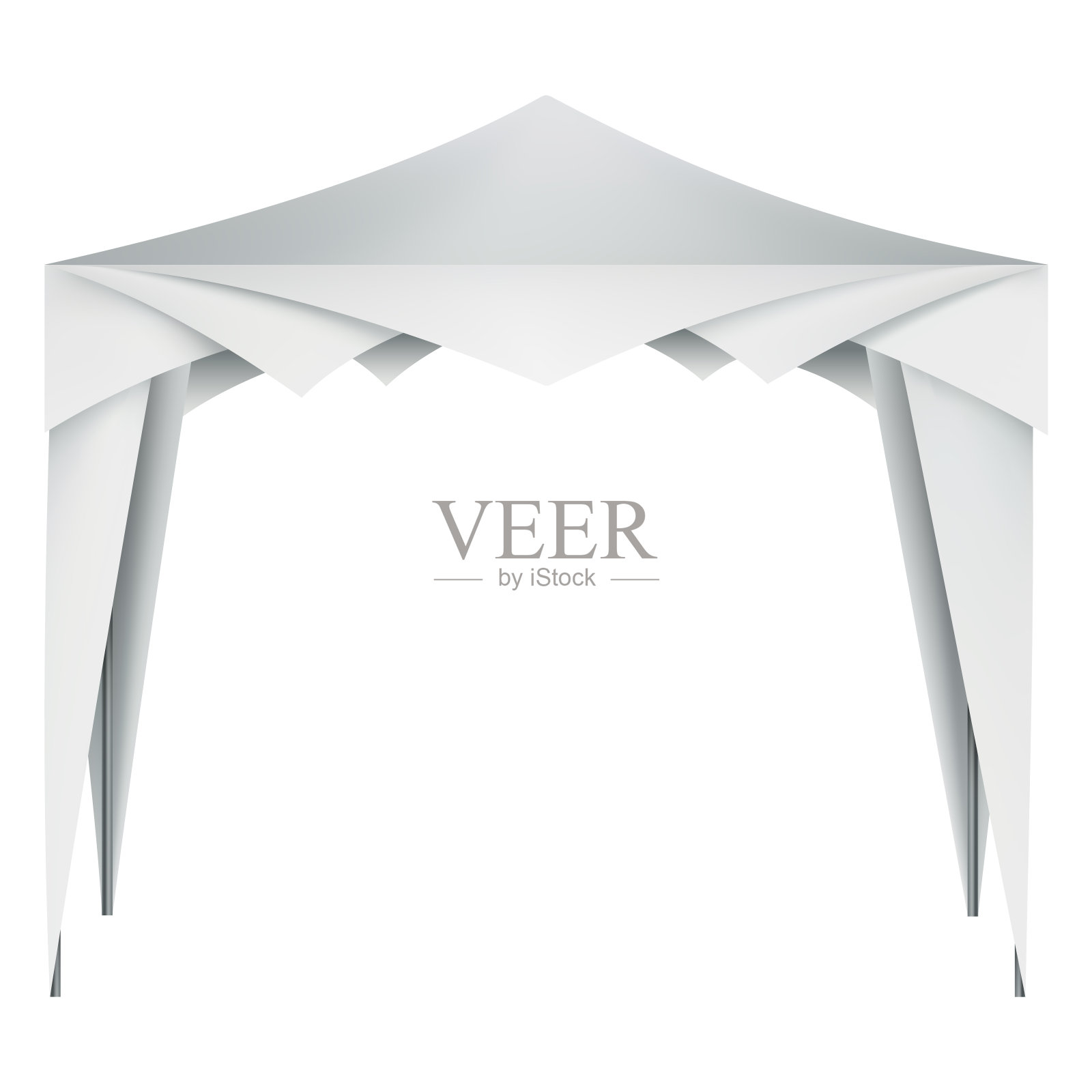 有效的户外品牌推广帐篷。可定制和完美的事件，贸易展览和营销活动插画图片素材