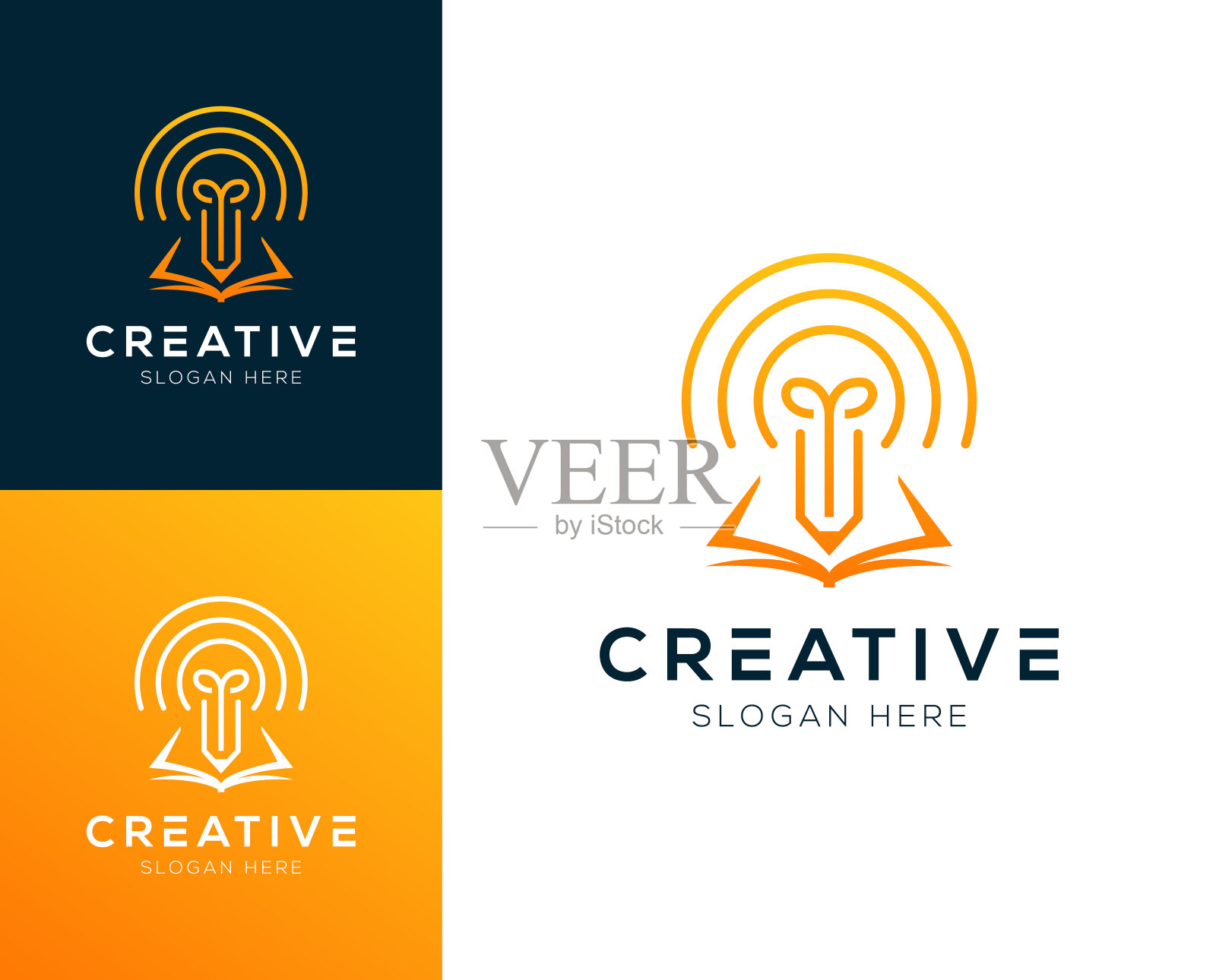 智能笔，教育，智能本标志设计矢量插图插画图片素材