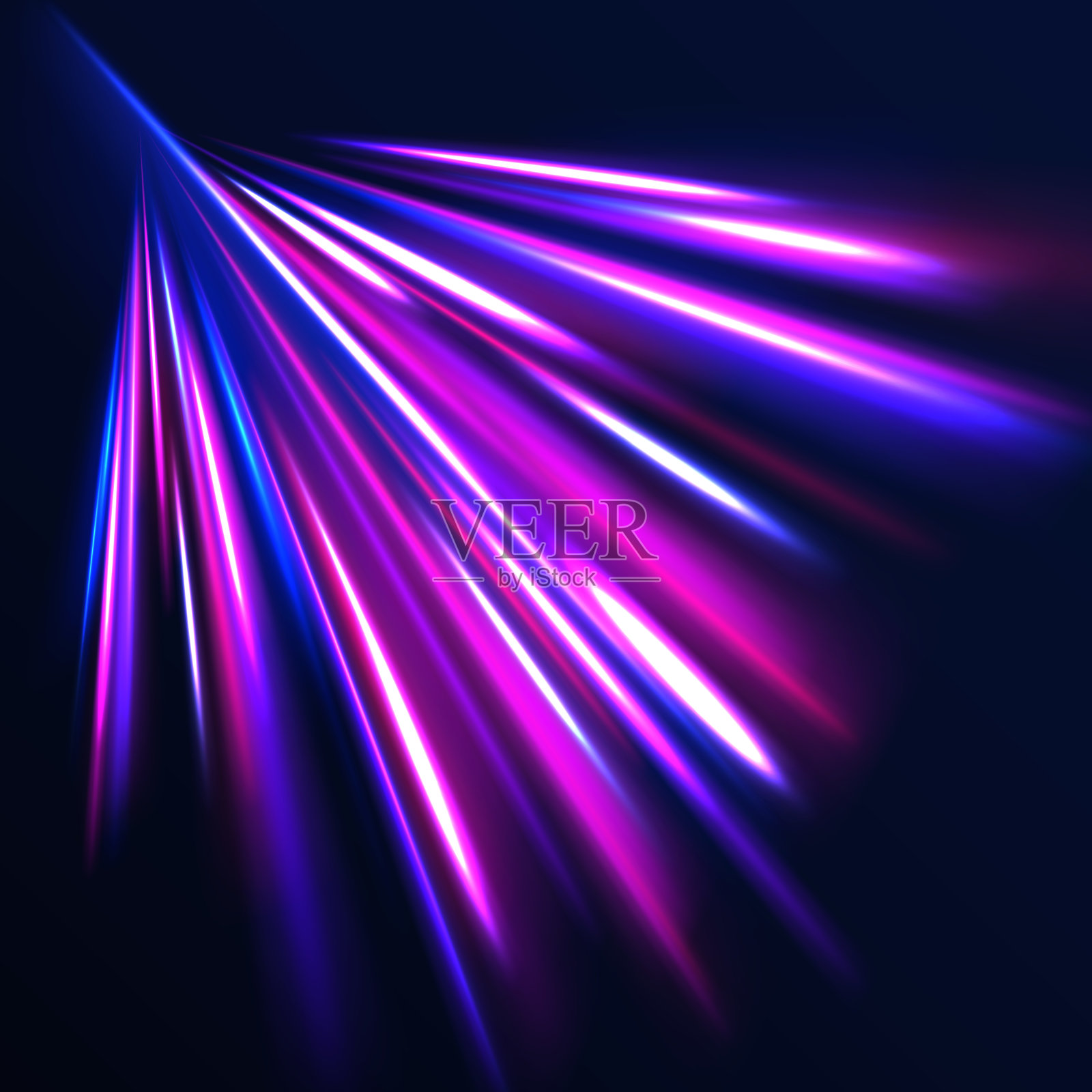 发光的道路线的速度插画图片素材