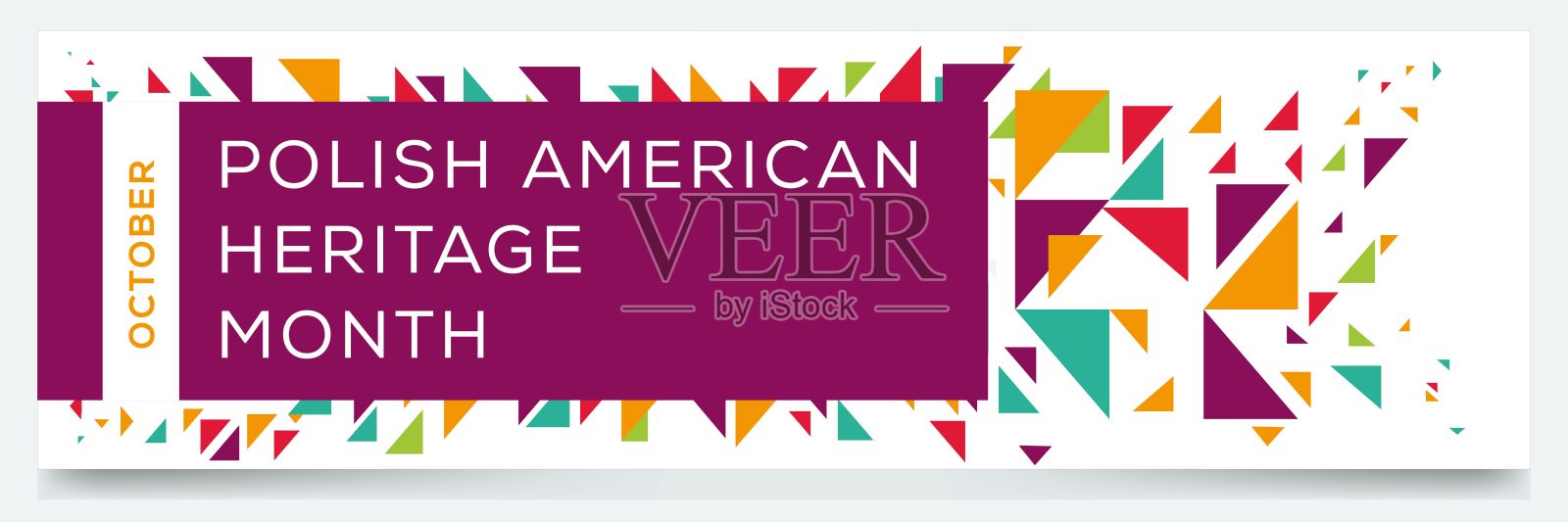 波兰裔美国人传统月插画图片素材