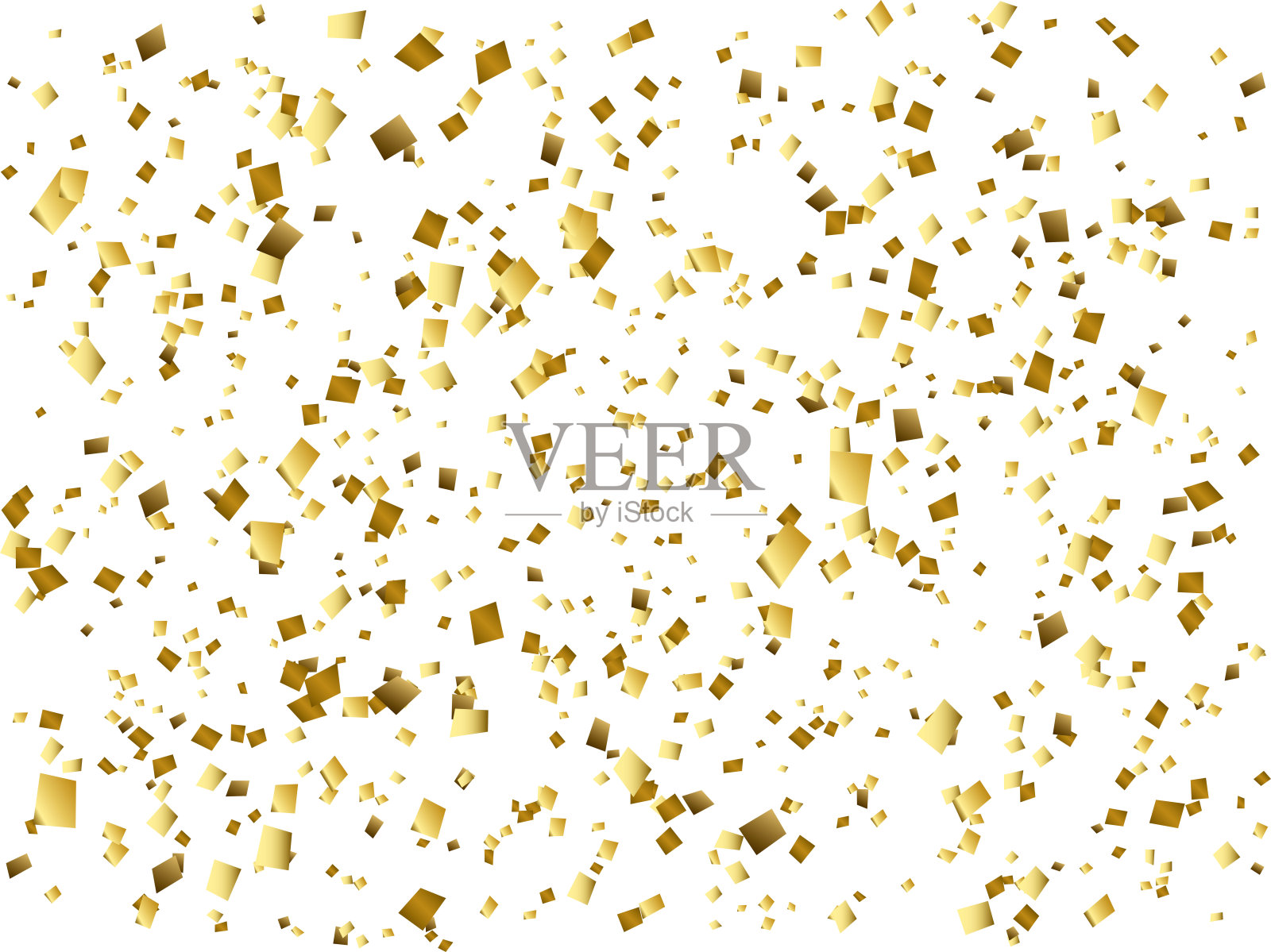 很多五彩纸屑01-4插画图片素材