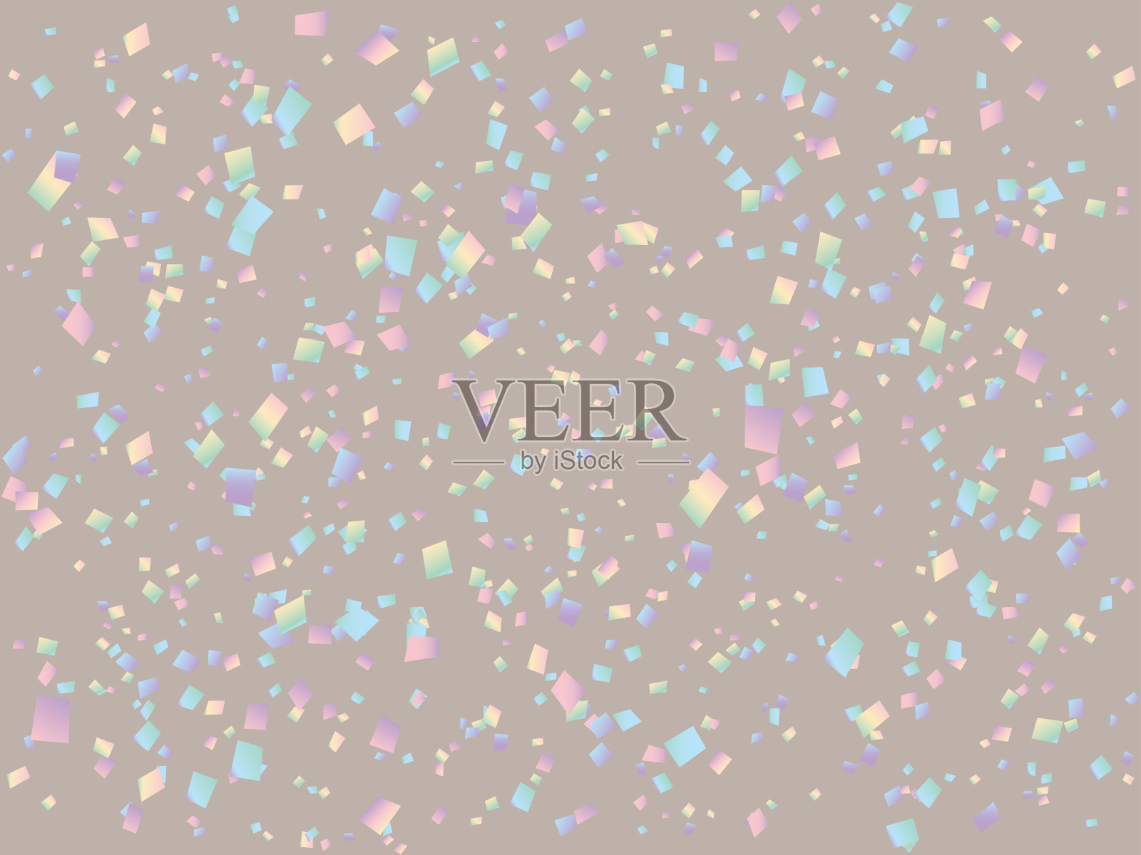 B灰-五彩纸屑01-7插画图片素材