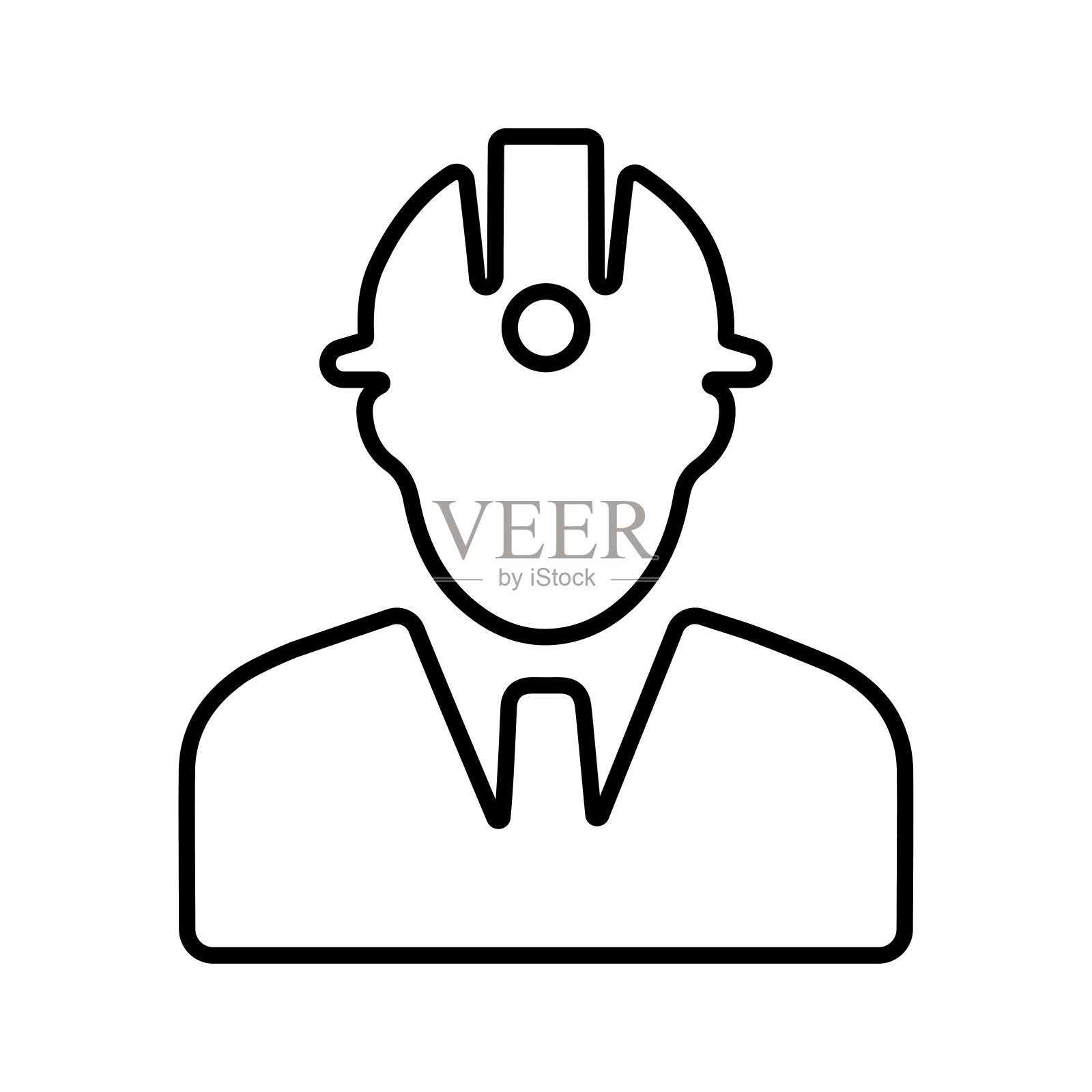 工人图标。插画图片素材