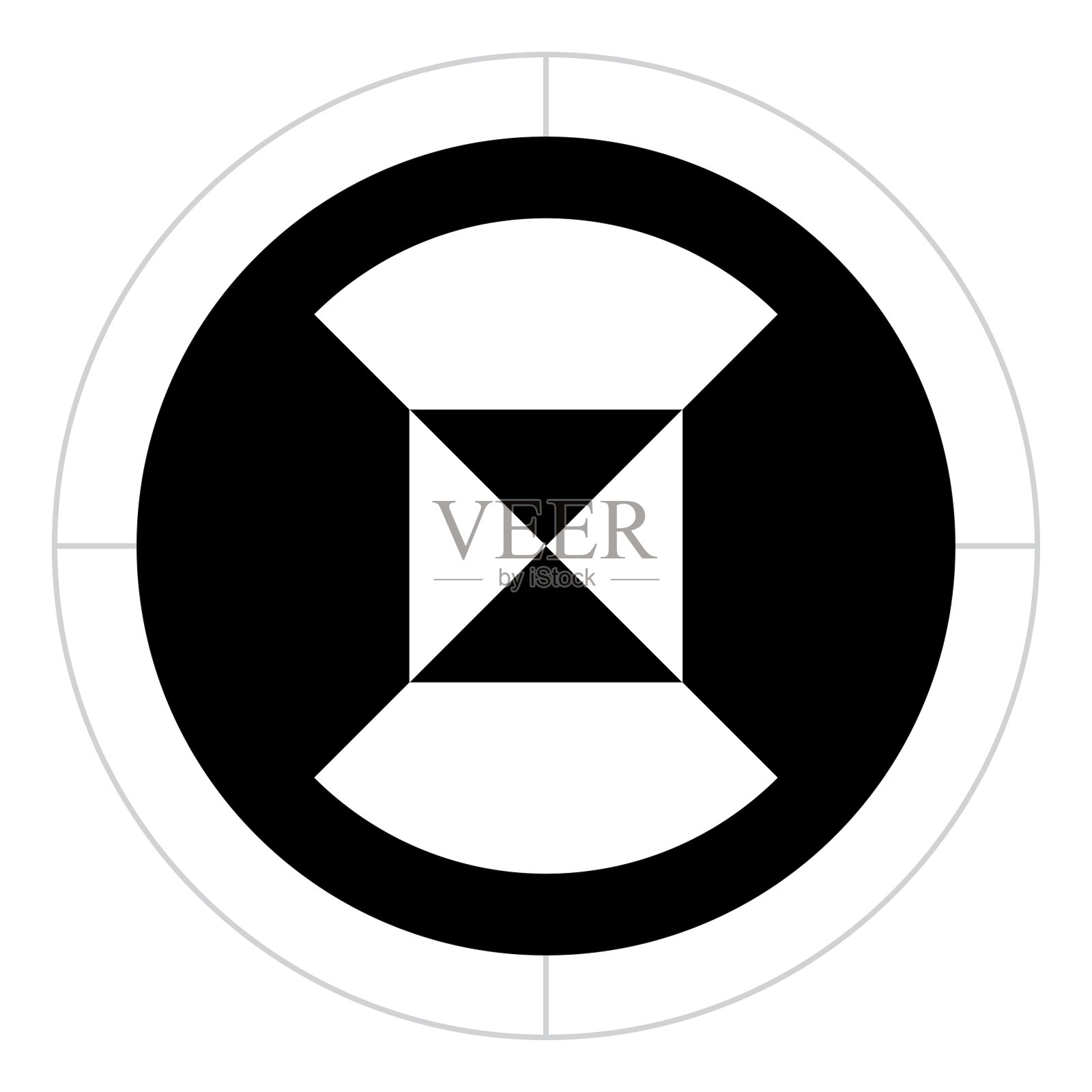 自动驾驶汽车的路标插画图片素材