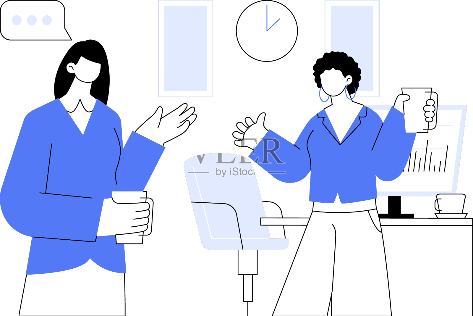 内部沟通抽象概念设计元素图片