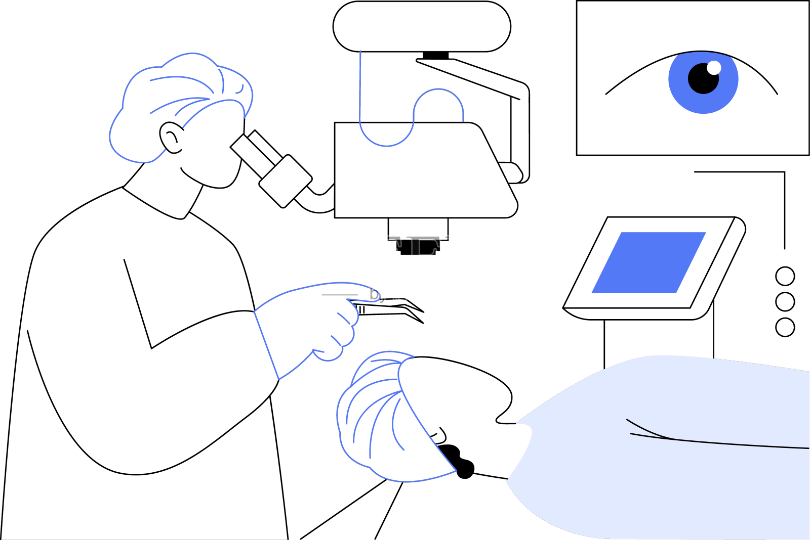 眼科手术抽象概念设计元素图片