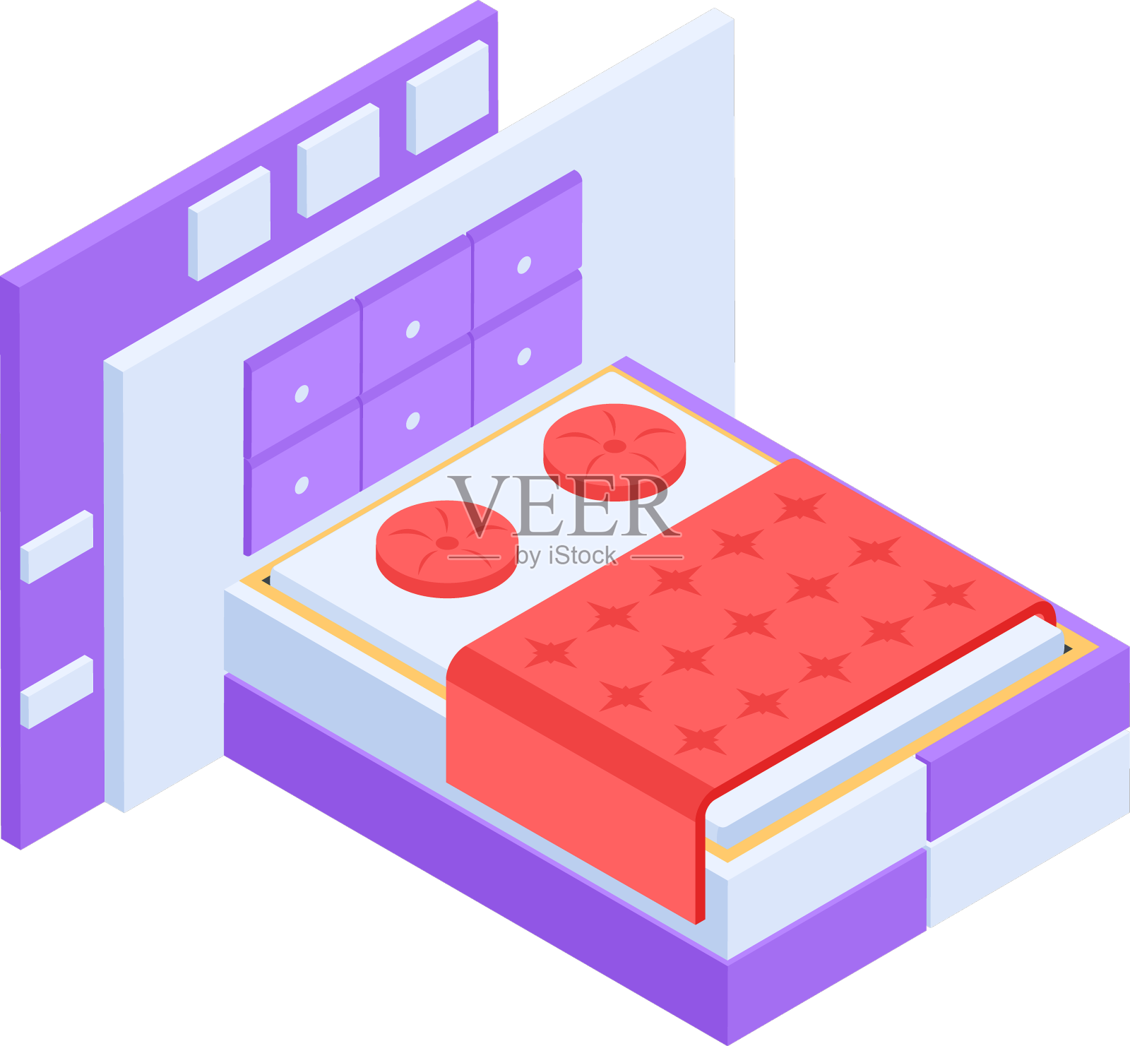 房间家具等距图标设计元素图片