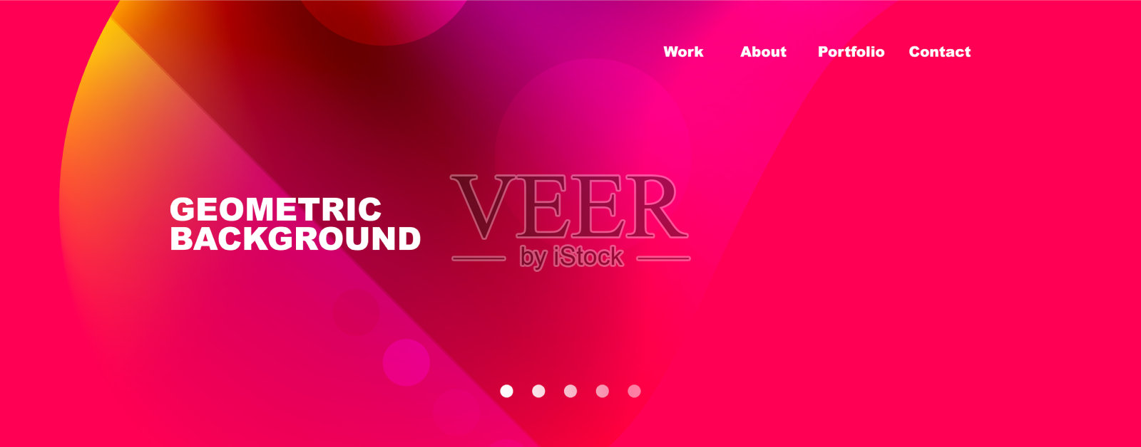 圆形流动形状组成几何插画图片素材