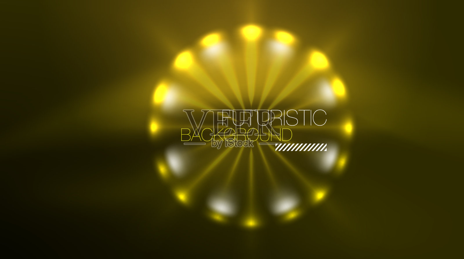 霓虹灯发光圈神奇能量空间光插画图片素材