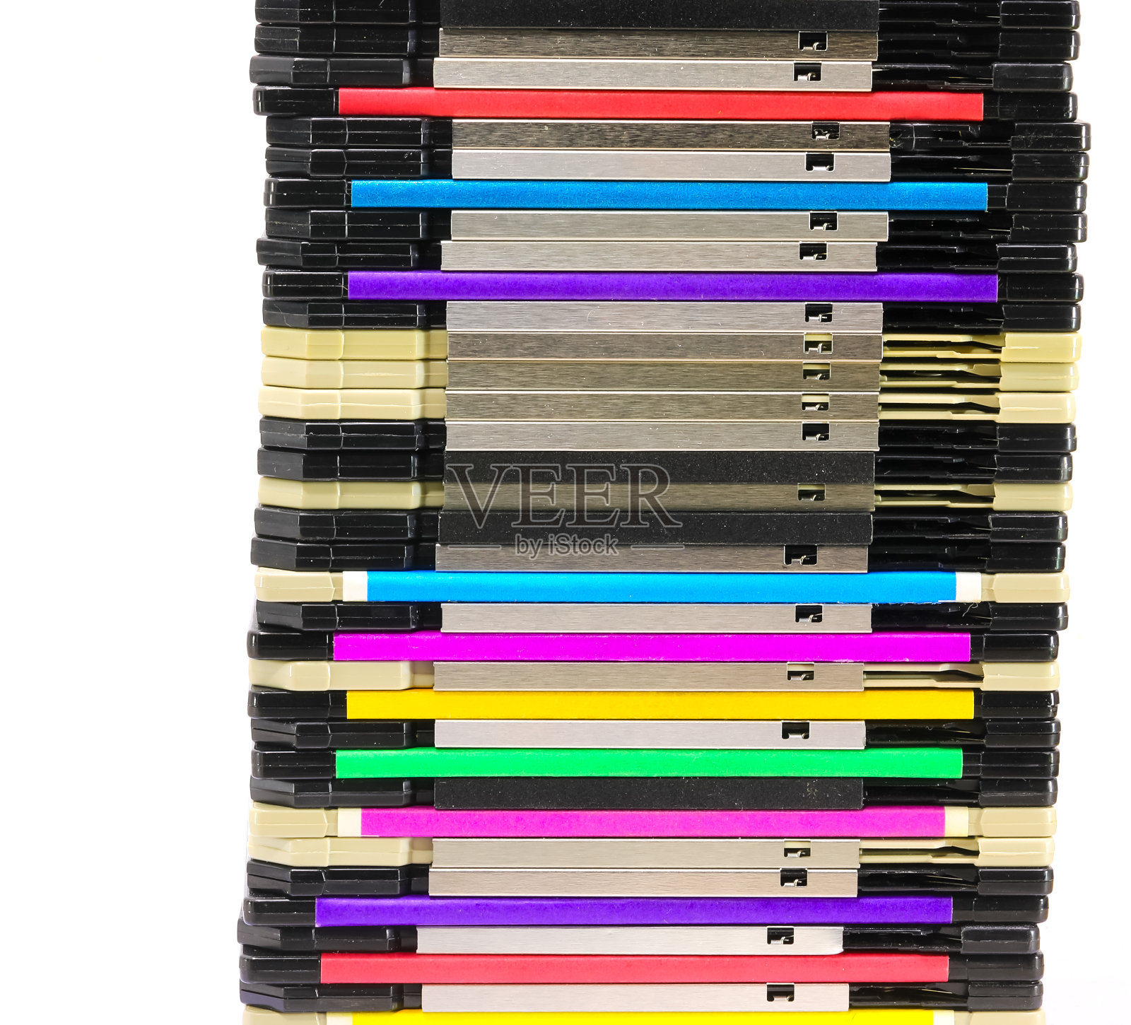 1.44英寸软盘，用于保存90年代的计算机数据照片摄影图片