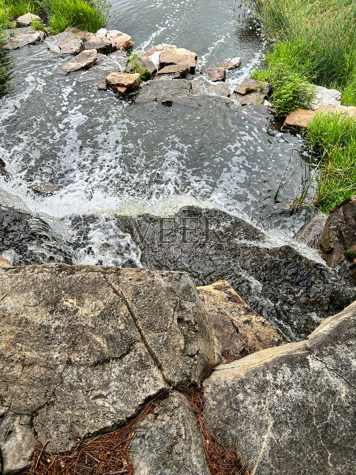 威斯康辛州美丽的瀑布照片摄影图片