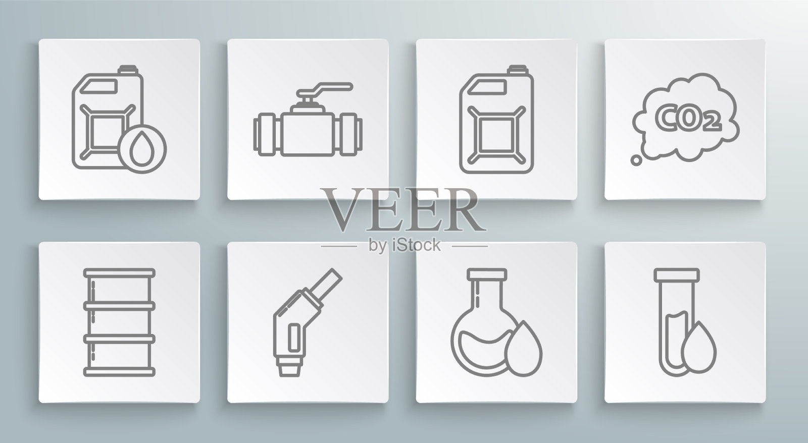 设线桶油工业及金属管道插画图片素材