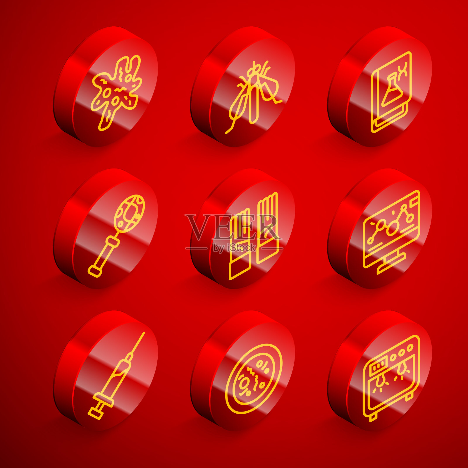 集系细胞实验昆虫遗传插画图片素材