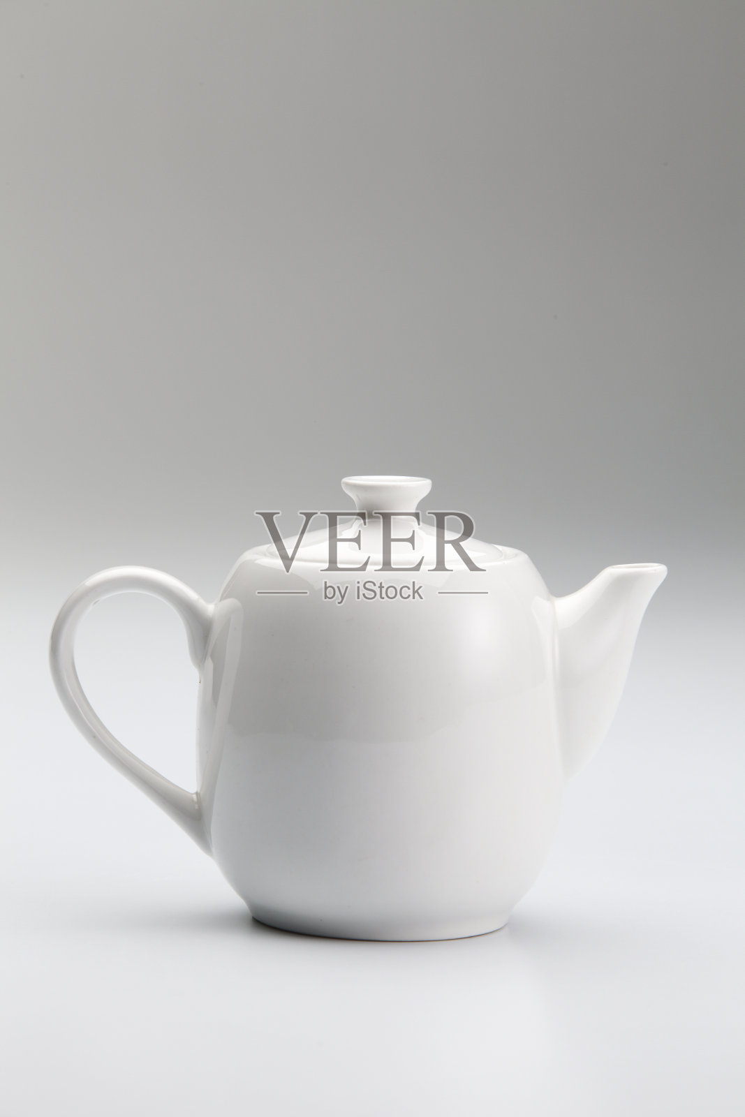 白底茶壶照片摄影图片
