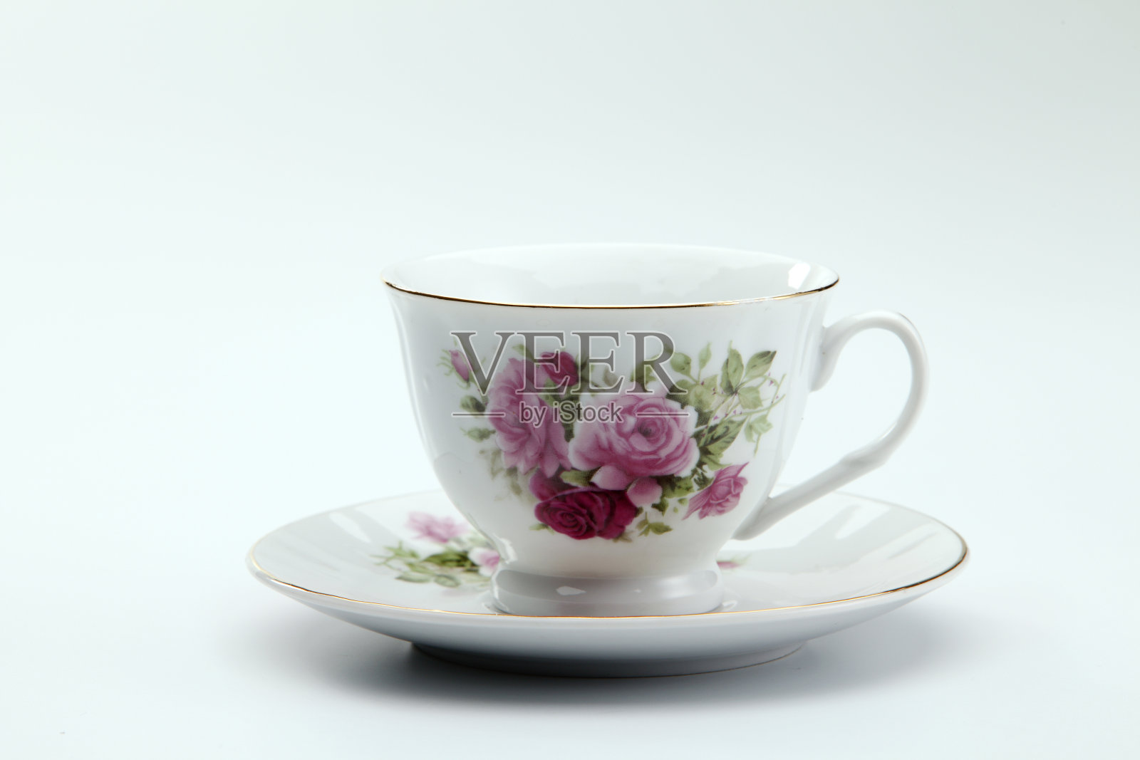 白底茶杯照片摄影图片