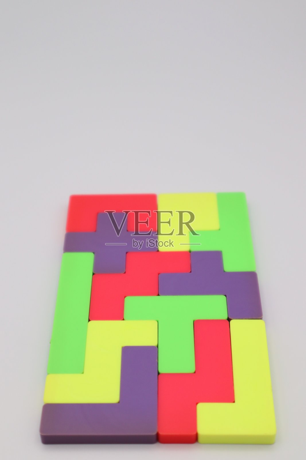 彩色拼图的特写照片摄影图片