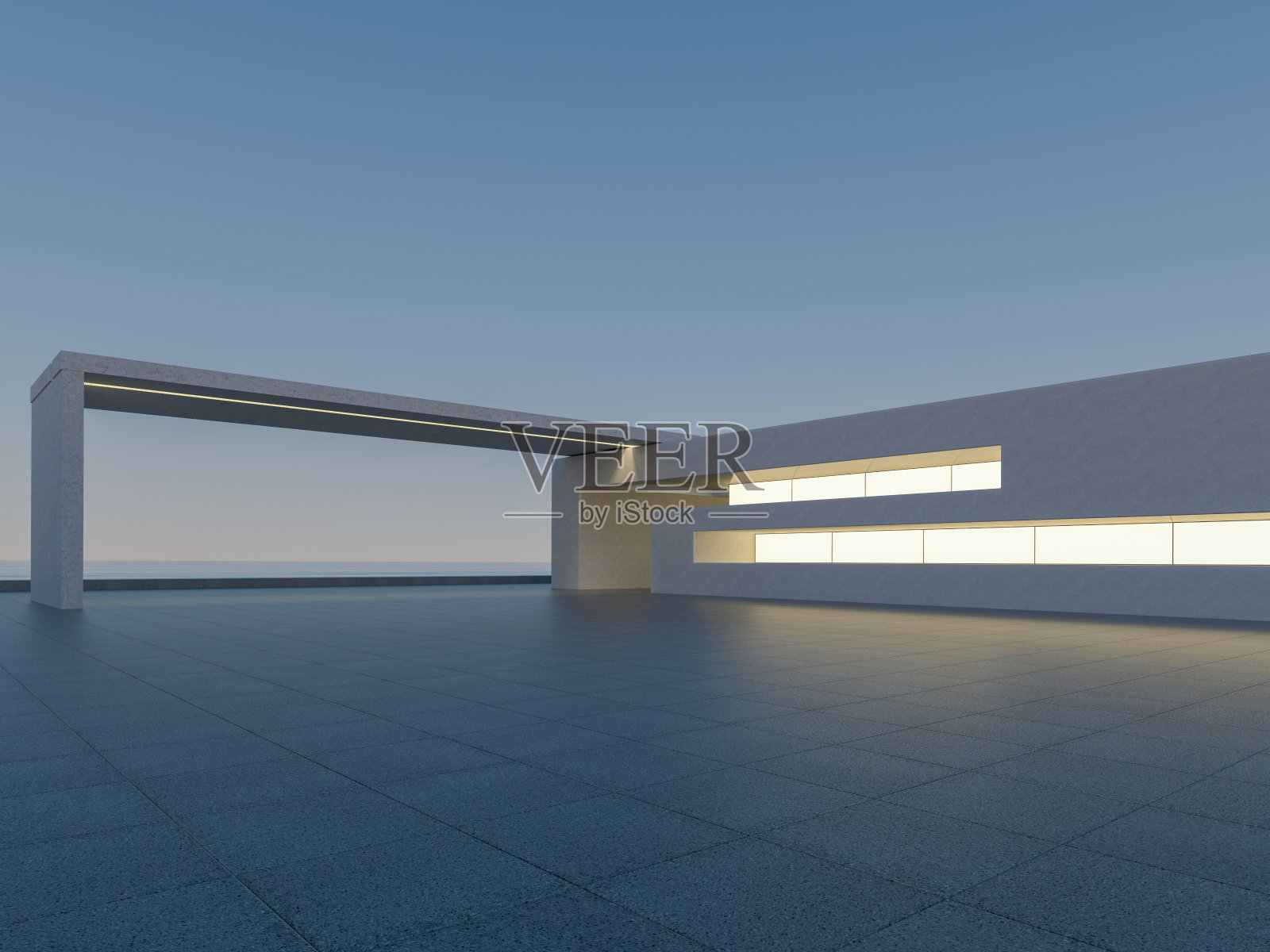 清洁地面广场和建筑立面照片摄影图片