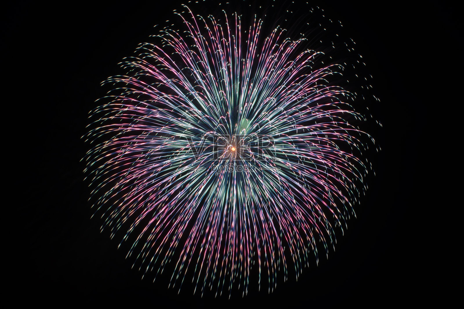 日本新潟市片凯市的烟花照片摄影图片