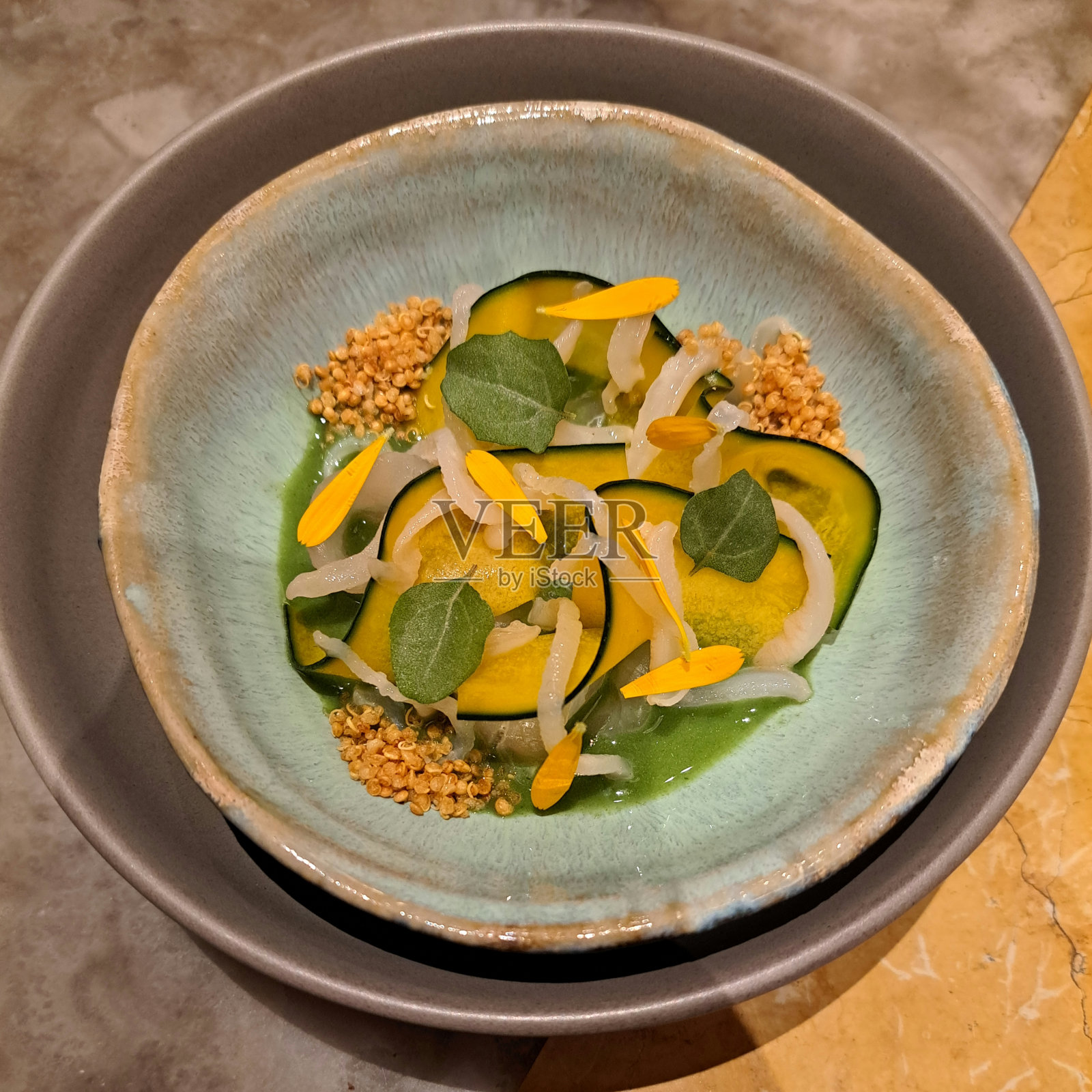 品尝菜单菜在Kjolle餐厅，巴兰科，利马照片摄影图片