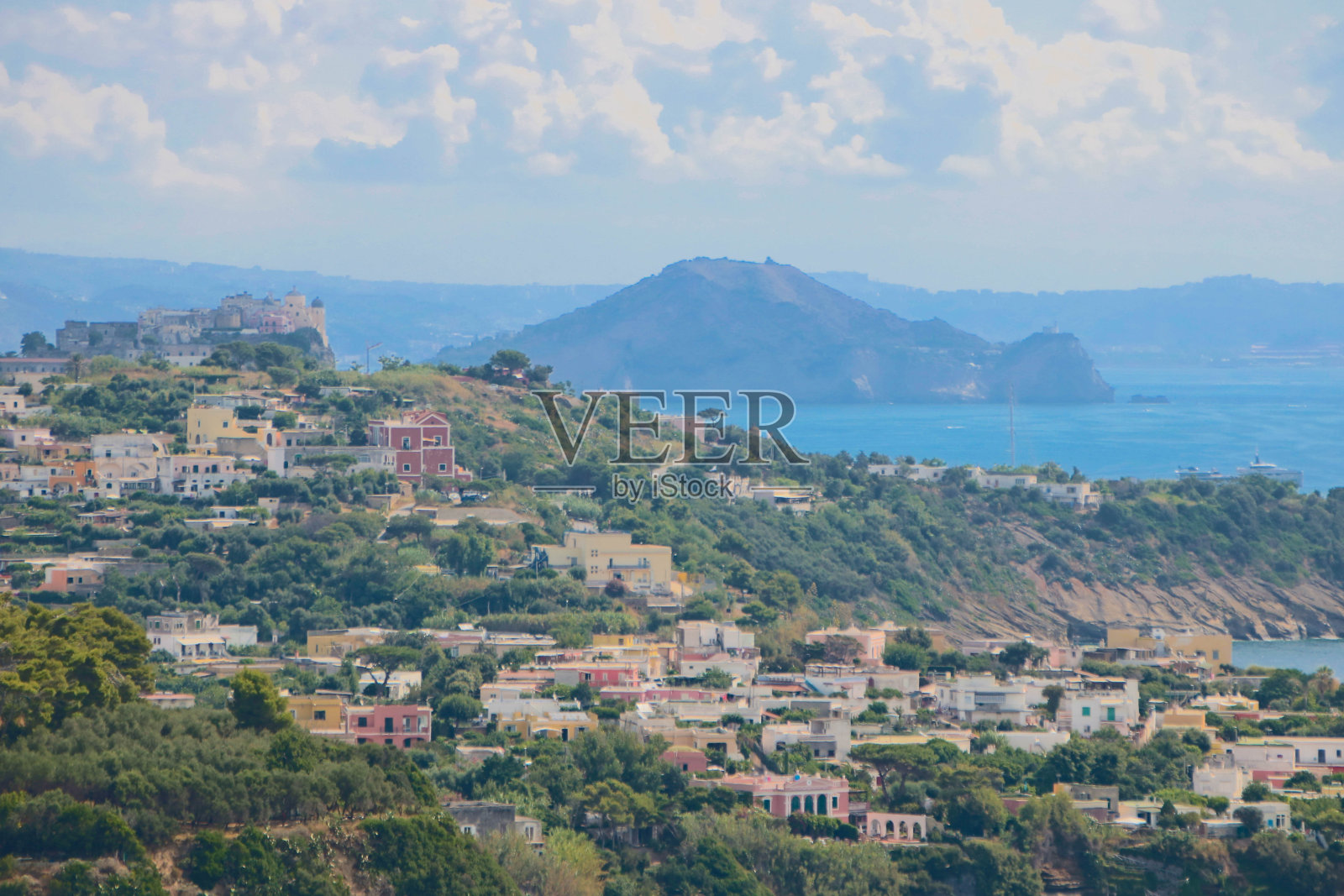 从Vivara的普罗奇达景观照片摄影图片