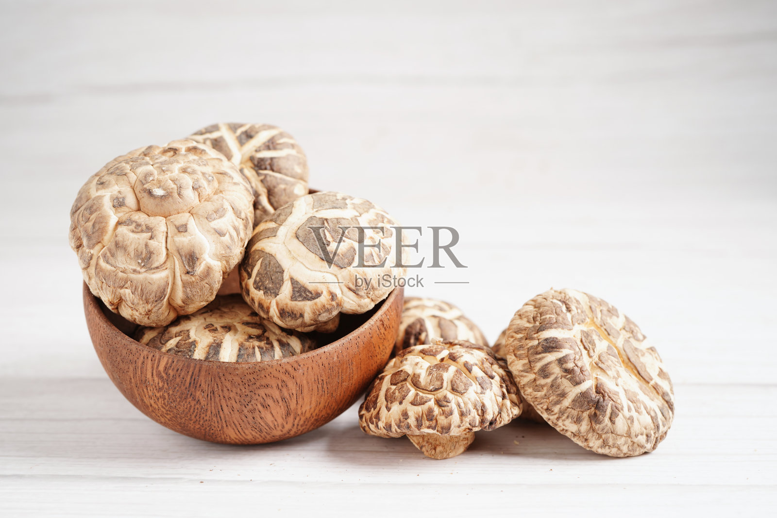 香菇干，有机天然健康食品。照片摄影图片