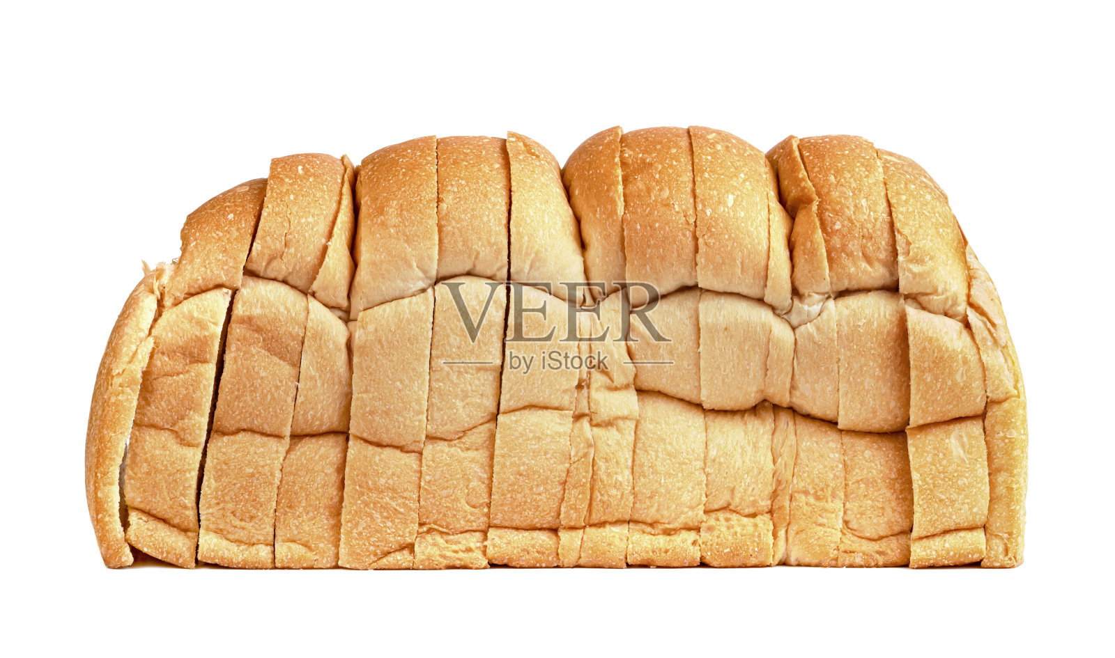 切片面包孤立在白色背景上照片摄影图片